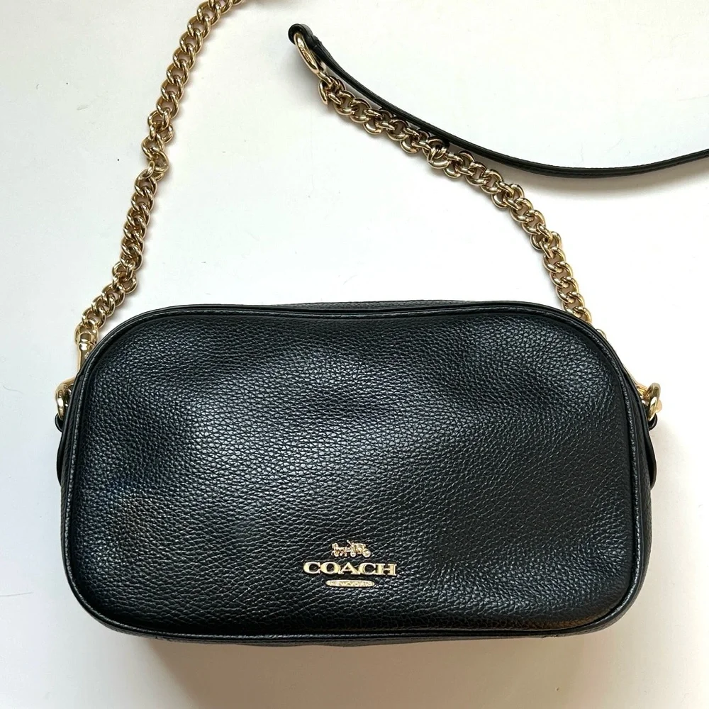Coach Isla Black Camera Crossbody Bag - Picture 2 of 12